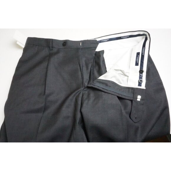 Burberry London Gray S100s Wool Dress Pants Trousers 58 EU Brand NEW - Picture 6 of 8